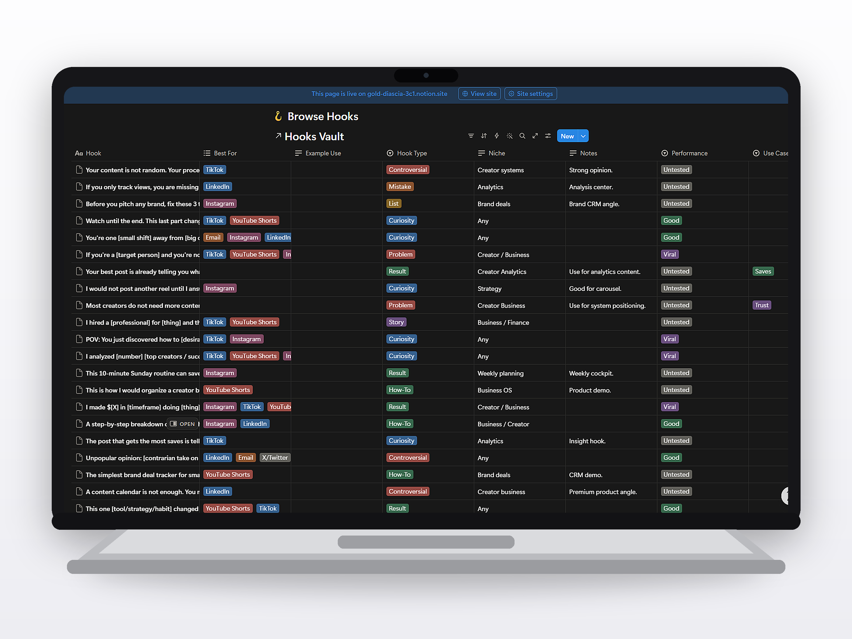 Creator Business OS — Complete Notion System