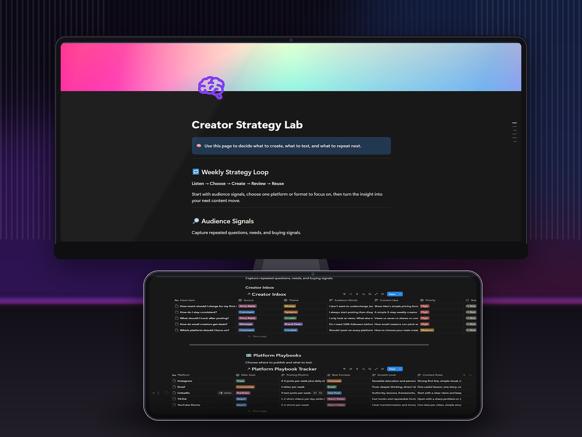 Creator Business OS — Complete Notion System